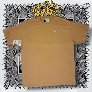 Zooskei Men's Tan Short Sleeve Tee